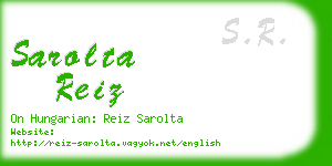 sarolta reiz business card